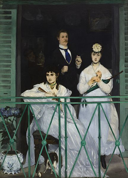 O Balcão - Édouard Manet - A elegância do preto em contraste com o branco