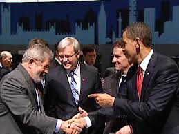 Presidente dos Estados Unidos elogia Lula em rodinha de líderes antes de reunião do G20: 'Esse é o cara!'. - O presidente dos Estados Unidos, Barack Obama, .